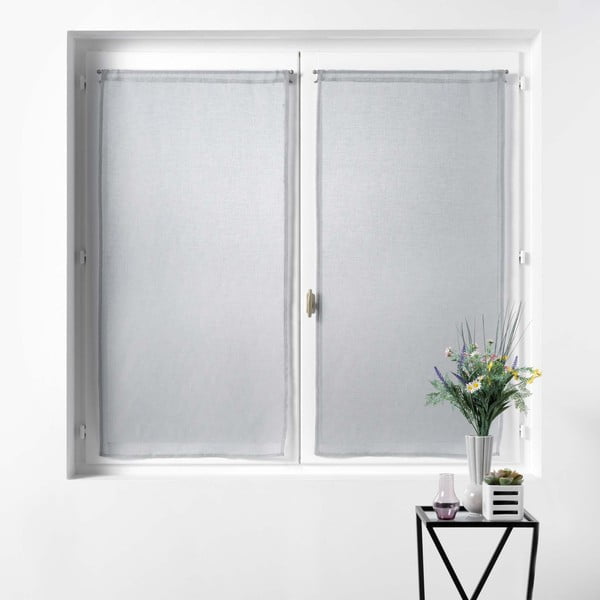 Sive prosojne zavese iz tančice v kompletu 2 ks 60x90 cm Sandra – douceur d'intérieur-image-2