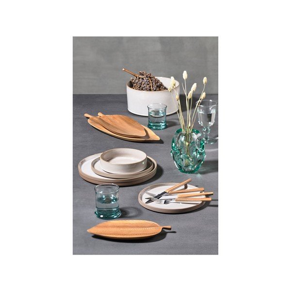 Krem bela lončena posoda za serviranje Villa Collection Jord, ø 23,5 cm-image-1