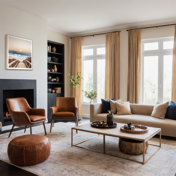 Slika 50x50 cm Beach Footbridge-image-1