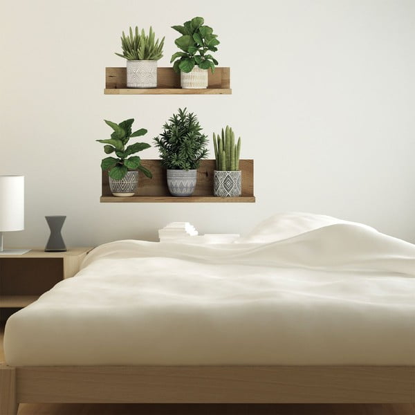 Stenska nalepka 60x35 cm 3D effect Green Plants - Ambiance-image-1