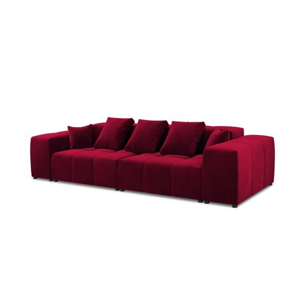 Rdeči žametni kavč 320 cm Rome Velvet - Cosmopolitan Design -image-2