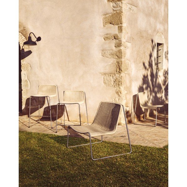 Bež vrtni fotelj Tavari – Kave Home-image-3