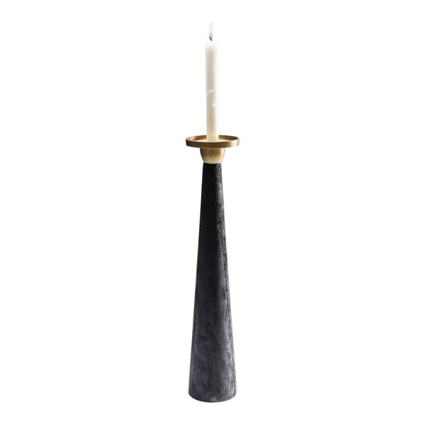 Črn svečnik z zlatimi detajli Kare Design Daylight Small