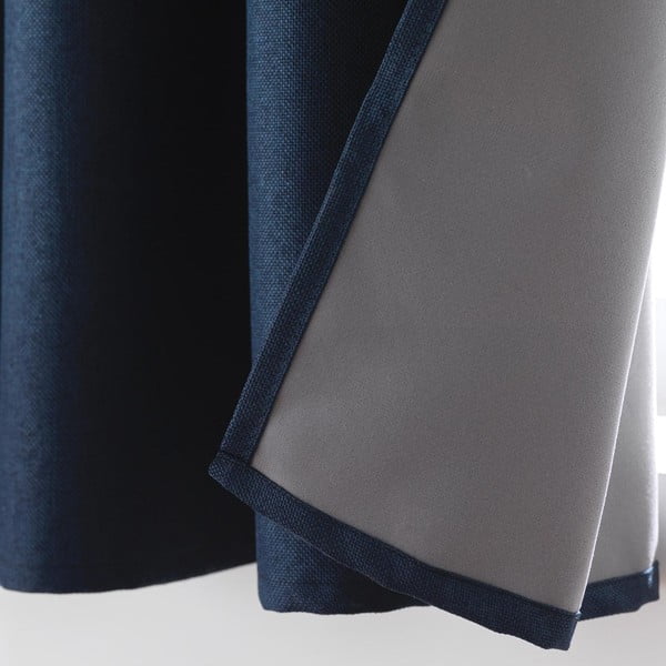 Temno modra zatemnitvena zavesa 140x180 cm Crepuscule – douceur d'intérieur-image-3