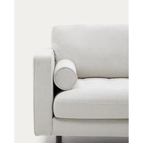 Sivo-bež sedežna garnitura iz šenilje 222 cm Debra – Kave Home-image-4