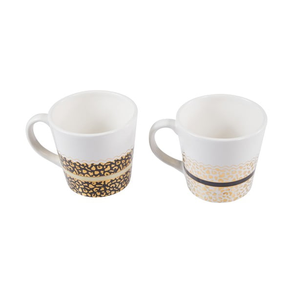 Bele/zlate lončene skodelice v kompletu 2 ks 300 ml London – Premier Housewares-image-3