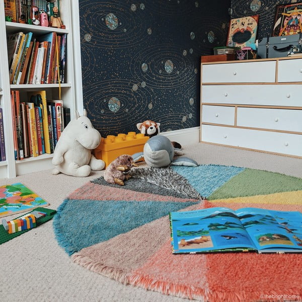 Pralna ročno tkana volnena otroška preproga ø120 cm Pie Chart – Lorena Canals-image-4