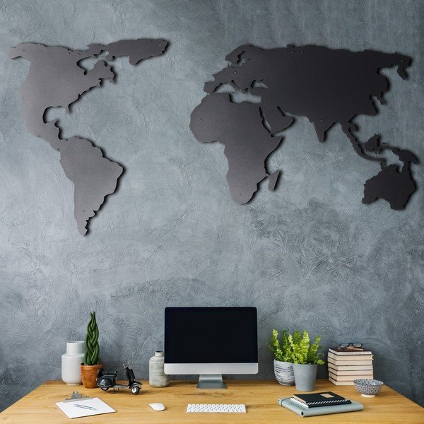 Stenski zemljevid 120x60 cm Silhouette – Bystag-image-4
