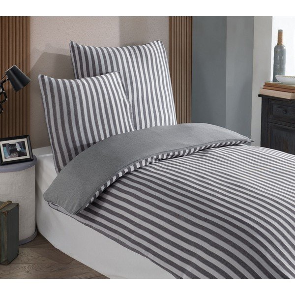 Antracitno siva enojna posteljnina 140x200 cm Road Potlu – Mijolnir