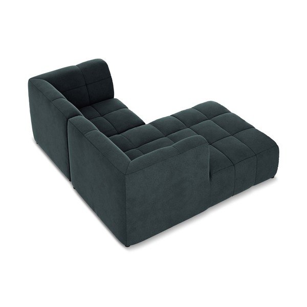 Modra žametna kotna sedežna garnitura (levi kot/z ležalnikom) Aloha – Makamii-image-4