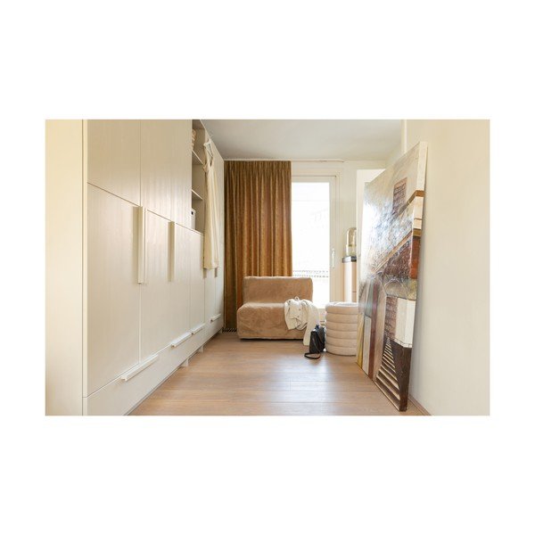 Kremno bela modularna garderobna omara iz masivnega bora 142x215 cm Pure – WOOOD-image-1