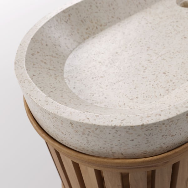 Omarica za umivalnik iz tikovine Kave Home Rokia-image-3