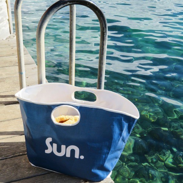 Modra torba za na plažo Sunnylife Everything Bag-image-1
