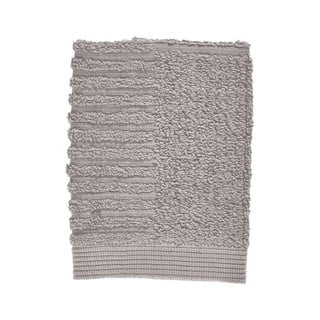 Siva brisača za obraz iz 100 % bombaža Zone Classic Gull Grey, 30 x 30 cm