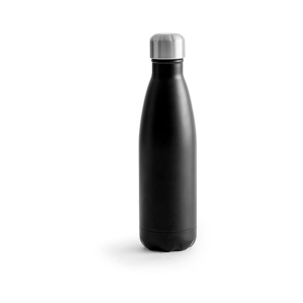 Črna termo steklenička iz nerjavečega jekla Sagaform Hot&Cold, 500 ml
