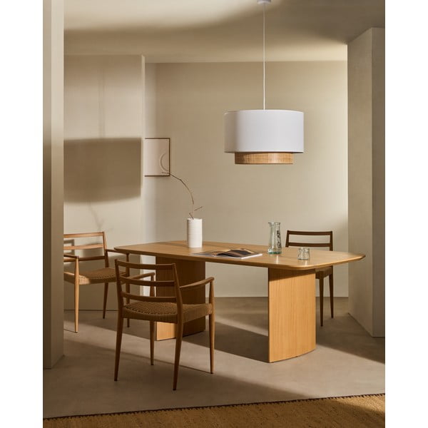 Jedilni stol iz masivnega hrasta v naravni barvi Fondes – Kave Home-image-1