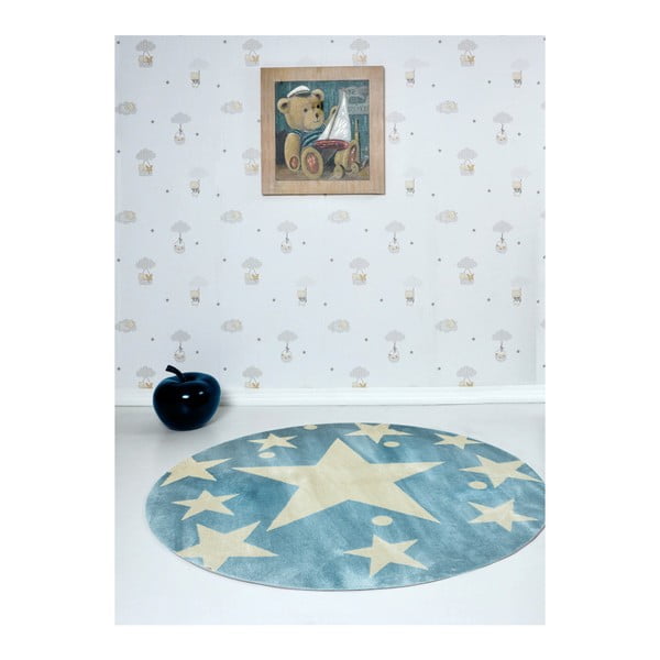 Otroška preproga Stars Sky Azul, ⌀ 150 cm