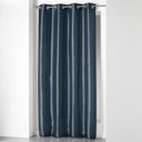 Temno modra zavesa iz mikrosatena 140x240 cm Shana – douceur d'intérieur