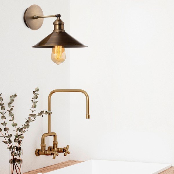 Stenska svetilka v zlati barvi ø 24 cm Mueno – Opviq lights-image-2