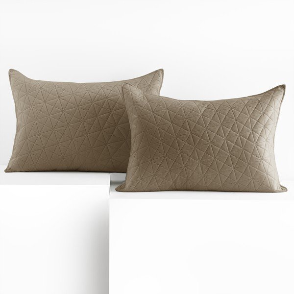 Komplet 2 prevlek za blazine AmeliaHome Laila v bež barvi, 70 x 50 cm-image-2