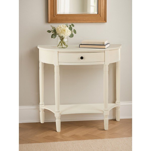 Bela stranska mizica iz masivnega bora 33x81 cm Heritage – Premier Housewares-image-2