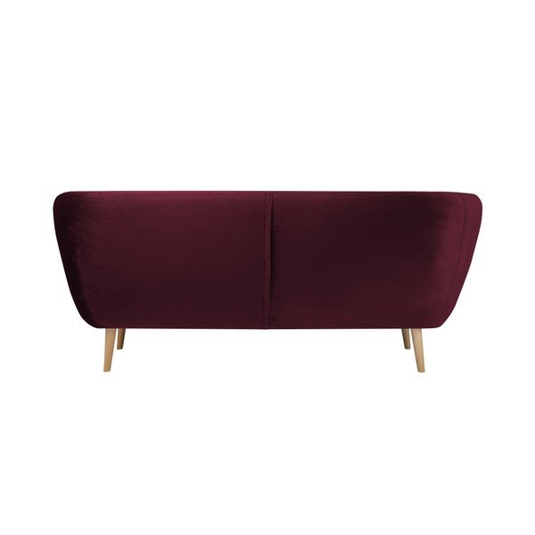 Bordo rdeč trosed Mazzini Sofas Benito-image-2