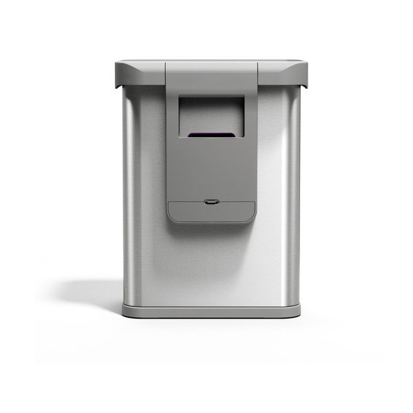 Brezstični jeklen koš za smeti v srebrni barvi 58 l Sensor – simplehuman-image-2