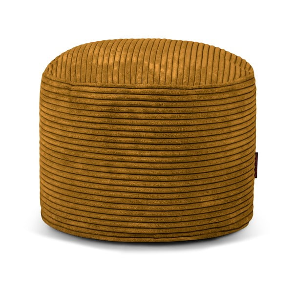 Gorčično rumena vreča za sedenje iz rebrastega žameta Mini – SLOWDOWN