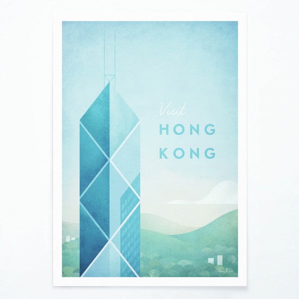 Plakat Travelposter Hongkong, A2