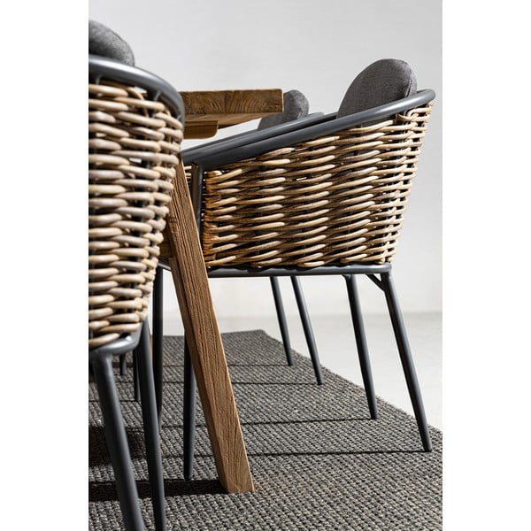 Siv kovinski vrtni stol Maribela   – Bizzotto-image-2