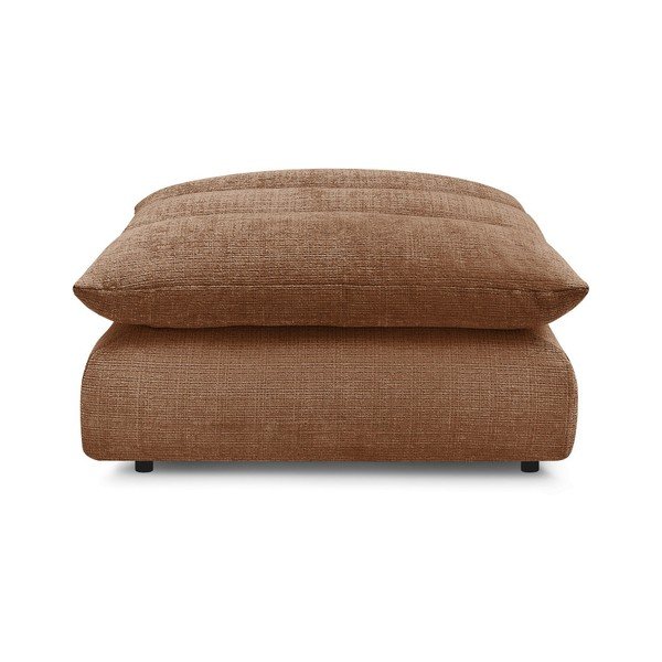 Oranžen tabure iz šenilje Neil – Bobochic Paris-image-3