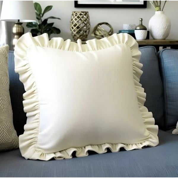Prevleka za blazino iz mešanice bombaža 40x40 cm Ruffled – Mila Home-image-3