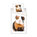 Bela enojna bombažna otroška posteljnina 140x200 cm Guinea Pig – Jerry Fabrics