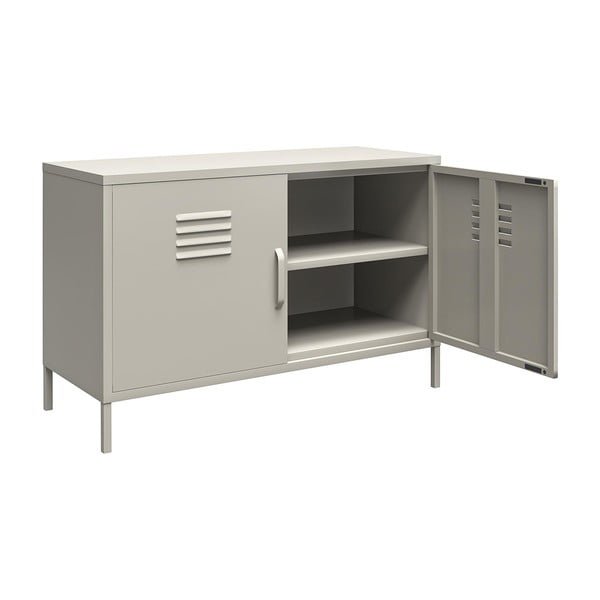 Kremno bela kovinska omarica 100x64 cm Bradford – Støraa-image-3