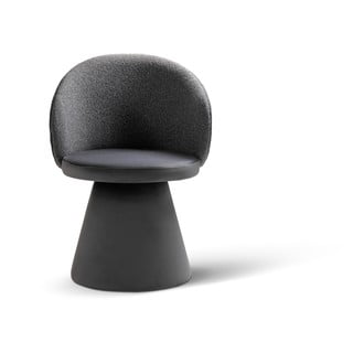 Temno siv žameten fotelj Inez – Micadoni 