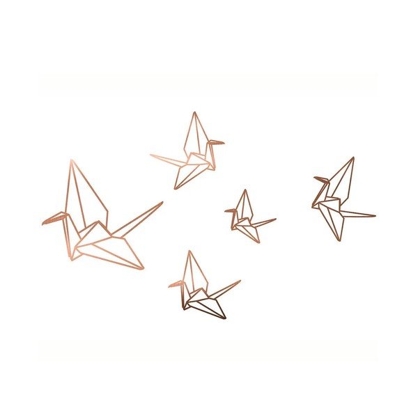 Stenska nalepka Really Nice Things Origami, 60 x 40 cm