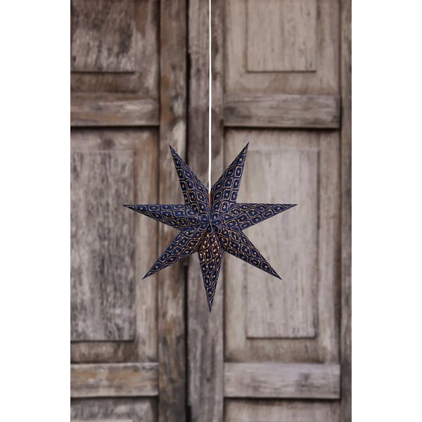 Temno modra viseča božična svetlobna dekoracija Baroque – Markslöjd-image-3