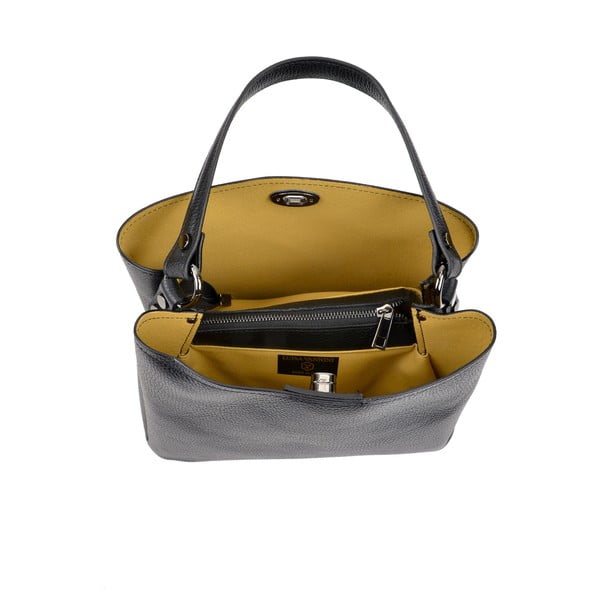Črna usnjena torbica Luisa Vannini Simplio-image-1