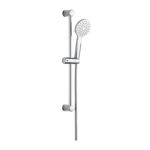 Tuš garnitura iz nerjavečega jekla v srebrni barvi z ročno prho in drsnim nosilcem 60 cm No. 2 – Allstar