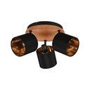 Črno/naravno točkovno svetilo ø 12 cm Tommy – Reality