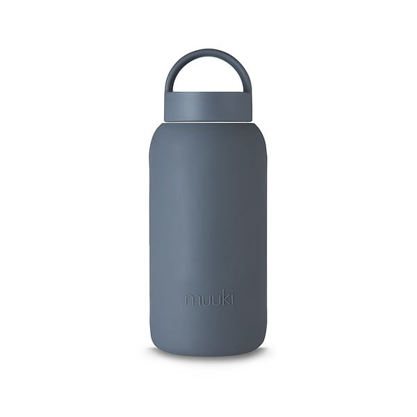 Temno siva steklenica za vodo za na pot 720 ml Smoke Grey – Muuki-image-2