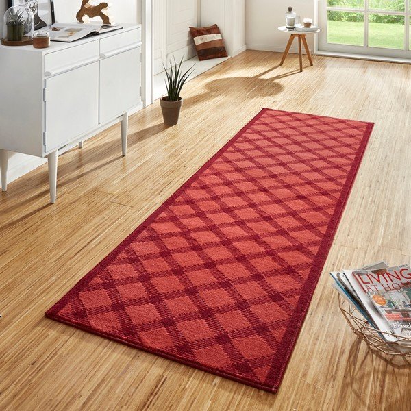 Rdeči tekač Hanse Home Basic, 80 x 400 cm-image-1
