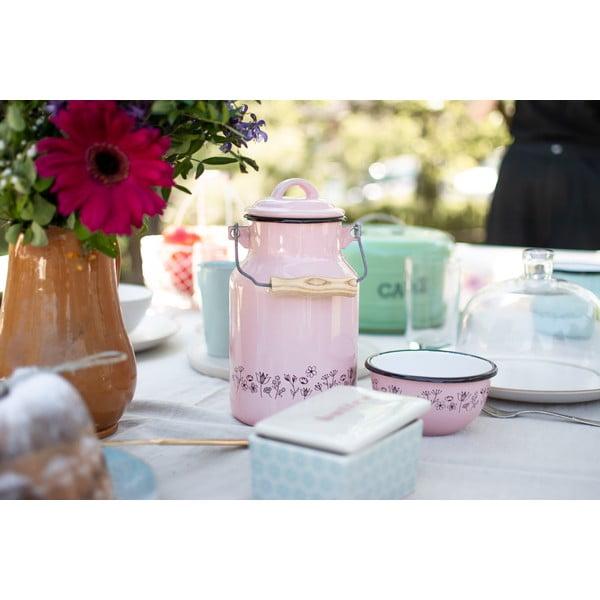 Roza emajlirana skleda Orion Meadow, ø 12 cm-image-4