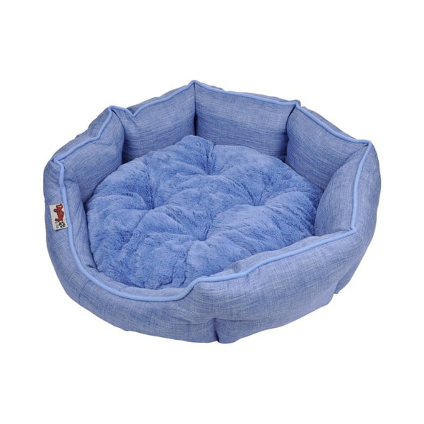 Modra postelja za pse ø 50 cm – Love Story