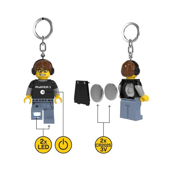 Obesek za ključe z lučko Player – LEGO®-image-3