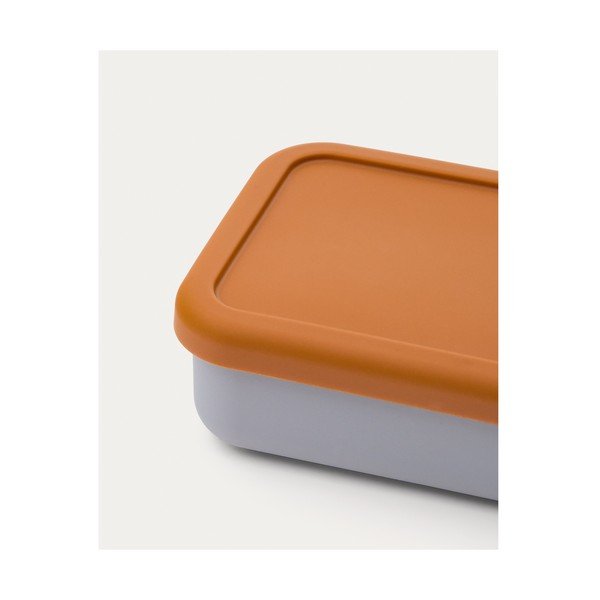 Modra/oranžna silikonska otroška posoda za malico Lili – Kave Home-image-4