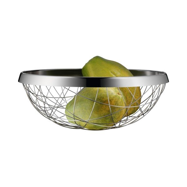 Košara za sadje iz nerjavečega jekla WMF Cromargan® Lounge Living, ⌀ 30 cm-image-1