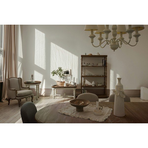 Bež lanen fotelj Catherine – Bizzotto-image-1