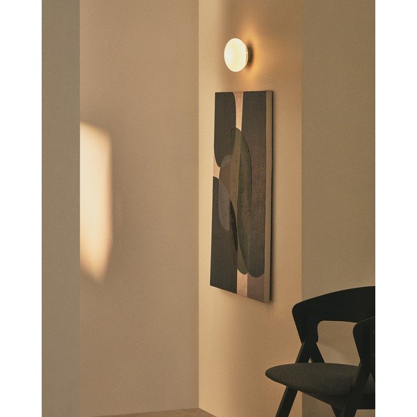 Bela/v srebrni barvi stenska svetilka ø 15 cm Bamila – Kave Home-image-2