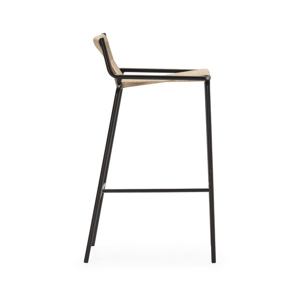 Bež kovinski barski stol (višina sedeža 65 cm) Emily – Marckeric-image-3